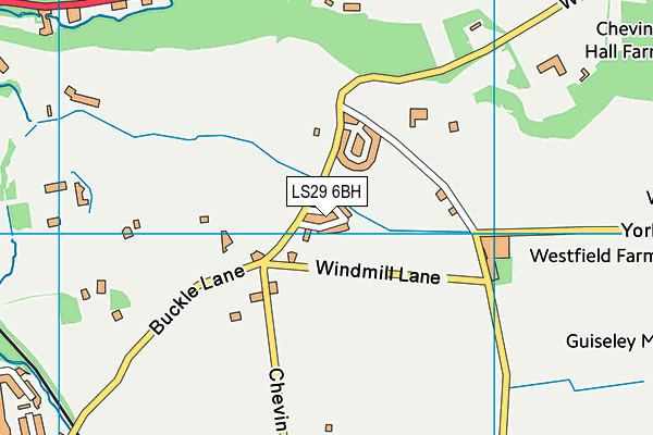 LS29 6BH map - OS VectorMap District (Ordnance Survey)