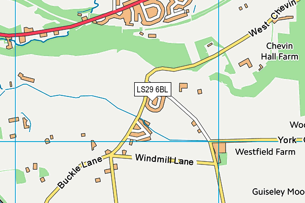 LS29 6BL map - OS VectorMap District (Ordnance Survey)