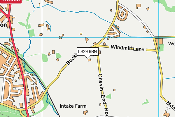LS29 6BN map - OS VectorMap District (Ordnance Survey)