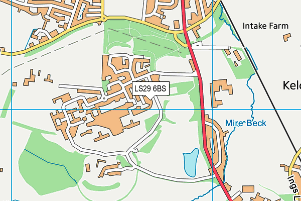LS29 6BS map - OS VectorMap District (Ordnance Survey)