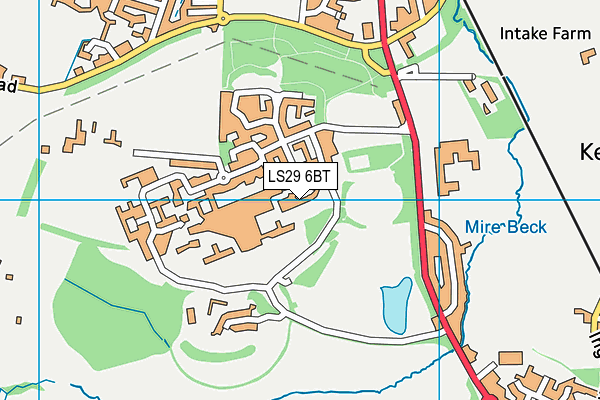 LS29 6BT map - OS VectorMap District (Ordnance Survey)