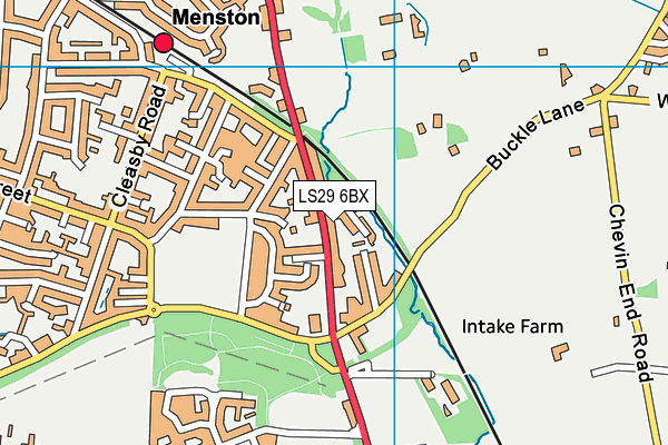 LS29 6BX map - OS VectorMap District (Ordnance Survey)