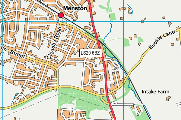 LS29 6BZ map - OS VectorMap District (Ordnance Survey)