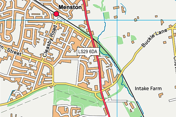 LS29 6DA map - OS VectorMap District (Ordnance Survey)