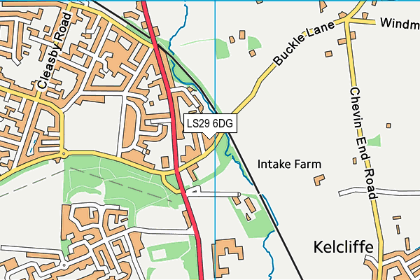 LS29 6DG map - OS VectorMap District (Ordnance Survey)