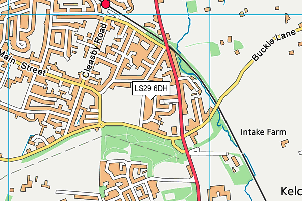 LS29 6DH map - OS VectorMap District (Ordnance Survey)