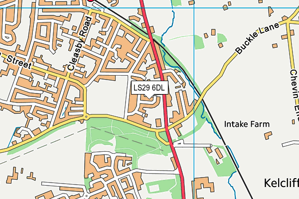 LS29 6DL map - OS VectorMap District (Ordnance Survey)