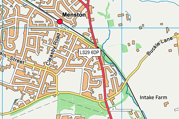 LS29 6DP map - OS VectorMap District (Ordnance Survey)