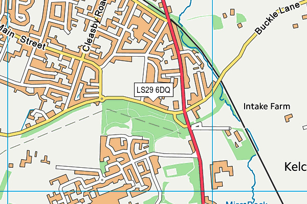 LS29 6DQ map - OS VectorMap District (Ordnance Survey)