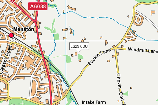 LS29 6DU map - OS VectorMap District (Ordnance Survey)