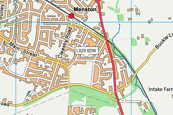 LS29 6DW map - OS VectorMap District (Ordnance Survey)