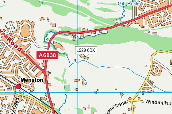 LS29 6DX map - OS VectorMap District (Ordnance Survey)