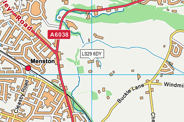 LS29 6DY map - OS VectorMap District (Ordnance Survey)