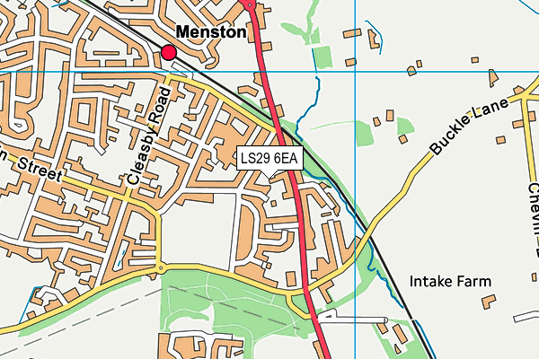 LS29 6EA map - OS VectorMap District (Ordnance Survey)