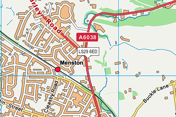 LS29 6ED map - OS VectorMap District (Ordnance Survey)