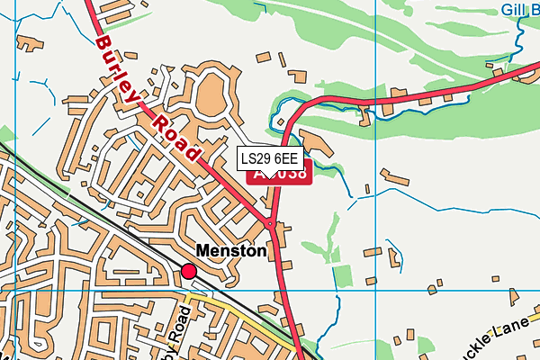 LS29 6EE map - OS VectorMap District (Ordnance Survey)