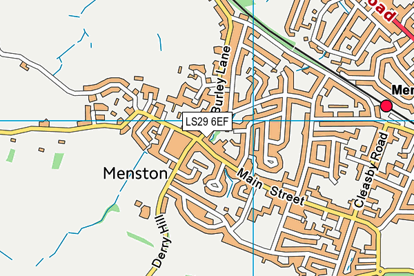 LS29 6EF map - OS VectorMap District (Ordnance Survey)
