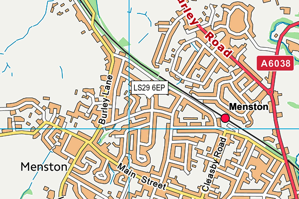 LS29 6EP map - OS VectorMap District (Ordnance Survey)