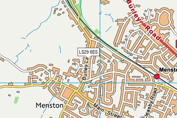 LS29 6ES map - OS VectorMap District (Ordnance Survey)