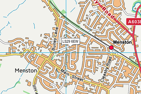 LS29 6EW map - OS VectorMap District (Ordnance Survey)