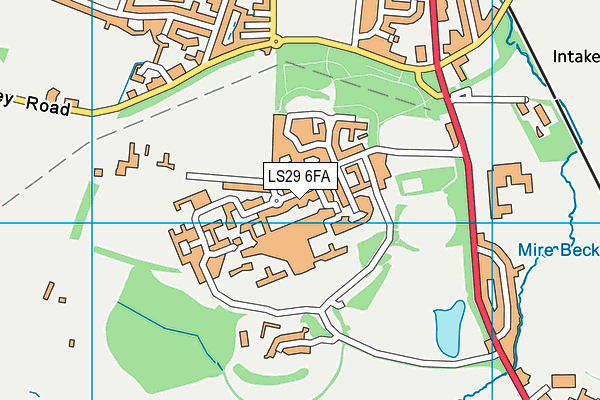 LS29 6FA map - OS VectorMap District (Ordnance Survey)