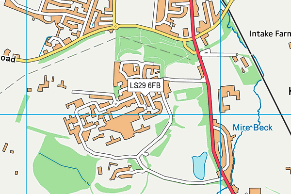 LS29 6FB map - OS VectorMap District (Ordnance Survey)