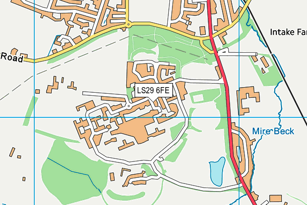 LS29 6FE map - OS VectorMap District (Ordnance Survey)