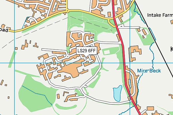 LS29 6FF map - OS VectorMap District (Ordnance Survey)