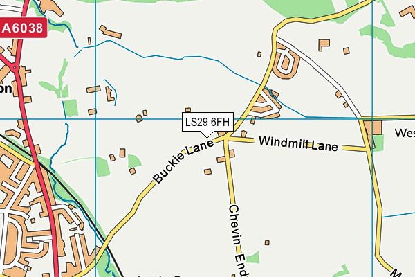 LS29 6FH map - OS VectorMap District (Ordnance Survey)
