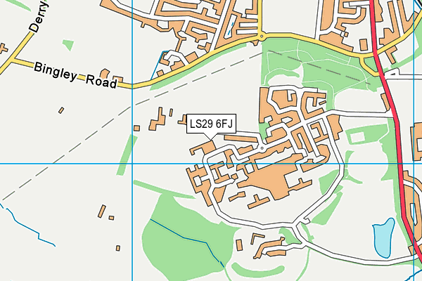LS29 6FJ map - OS VectorMap District (Ordnance Survey)