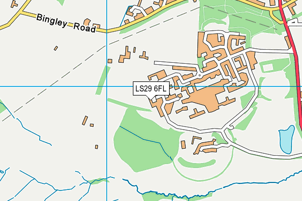 LS29 6FL map - OS VectorMap District (Ordnance Survey)