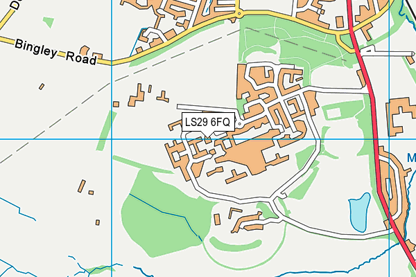 LS29 6FQ map - OS VectorMap District (Ordnance Survey)