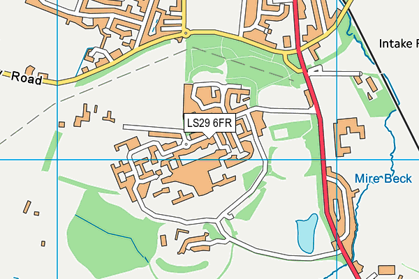 LS29 6FR map - OS VectorMap District (Ordnance Survey)