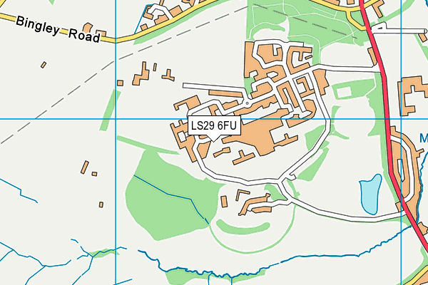 LS29 6FU map - OS VectorMap District (Ordnance Survey)