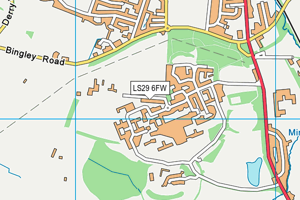 LS29 6FW map - OS VectorMap District (Ordnance Survey)