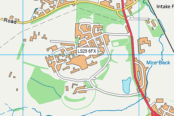 LS29 6FX map - OS VectorMap District (Ordnance Survey)