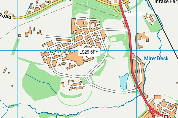 LS29 6FY map - OS VectorMap District (Ordnance Survey)