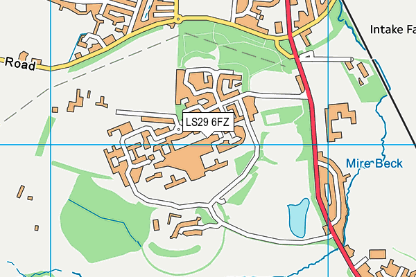 LS29 6FZ map - OS VectorMap District (Ordnance Survey)