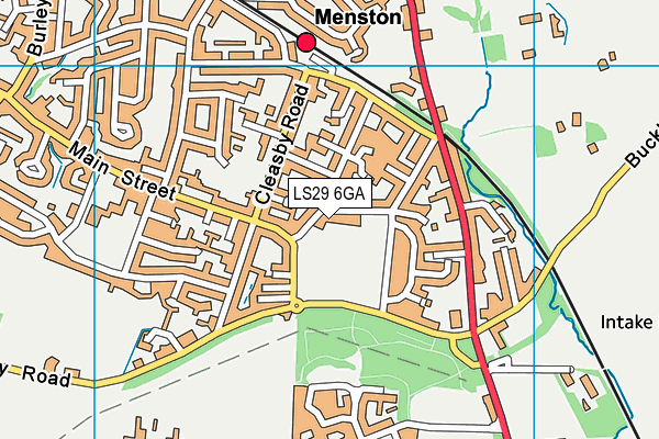 LS29 6GA map - OS VectorMap District (Ordnance Survey)