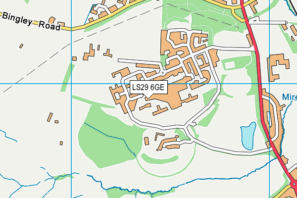 LS29 6GE map - OS VectorMap District (Ordnance Survey)