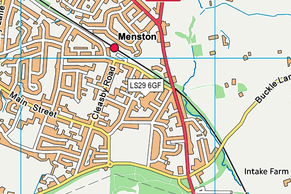 LS29 6GF map - OS VectorMap District (Ordnance Survey)