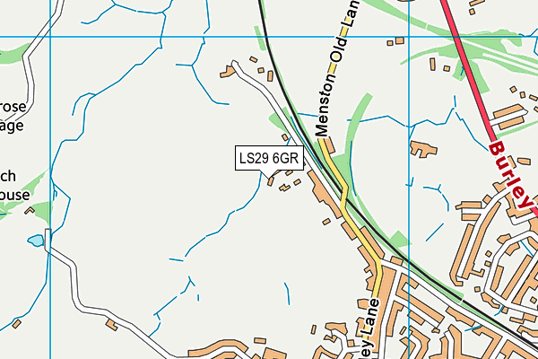 LS29 6GR map - OS VectorMap District (Ordnance Survey)