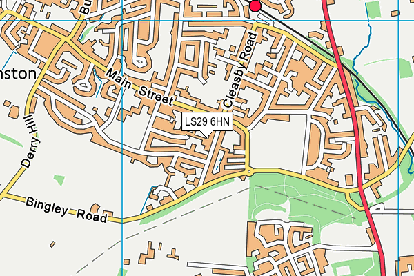 LS29 6HN map - OS VectorMap District (Ordnance Survey)