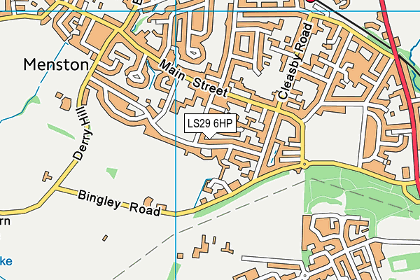 LS29 6HP map - OS VectorMap District (Ordnance Survey)