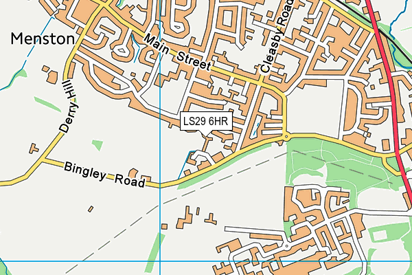 LS29 6HR map - OS VectorMap District (Ordnance Survey)