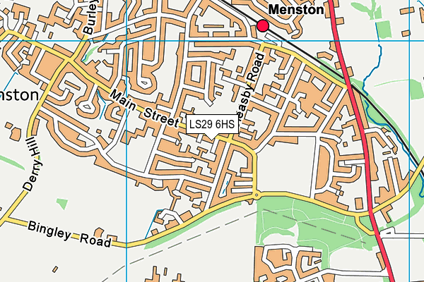 LS29 6HS map - OS VectorMap District (Ordnance Survey)