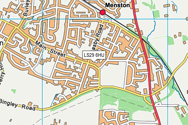 LS29 6HU map - OS VectorMap District (Ordnance Survey)