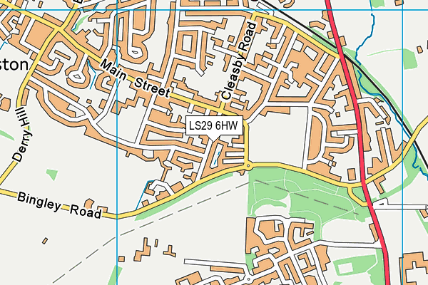 LS29 6HW map - OS VectorMap District (Ordnance Survey)