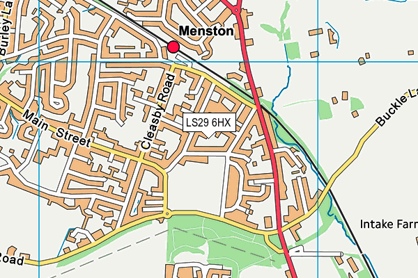 LS29 6HX map - OS VectorMap District (Ordnance Survey)