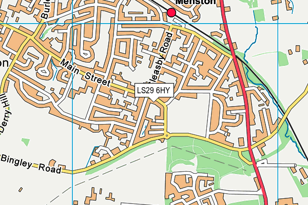 LS29 6HY map - OS VectorMap District (Ordnance Survey)